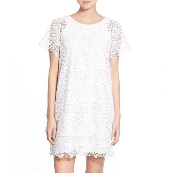 White lace dress Madewell